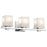 Kichler Tully 3 Light Wall Mt Bath 3 Arm, Black/Etched Cased Opal - 45151BK