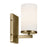 Kichler Crosby 1Lt Cylinder 9.25" Sconce, Brass/Etched Cased Opal