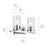 Kichler Crosby 2 Light Linear 8.75" Vanity Light, Chrome/Clear
