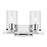 Kichler Crosby 2 Light Linear 8.75" Vanity Light, Chrome/Clear