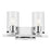 Kichler Crosby 2 Light Linear 8.75" Vanity Light, Chrome/Clear