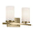 Kichler Crosby 2Lt Linear 8.75" Vanity Light, Brass/Etched Cased Opal