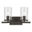 Kichler Crosby 2 Light Linear Vanity Light | Olde Bronze Steel & Clear Glass | Bathroom & Powder Room Vanity Light | 100W Max | Model 45496OZCLR