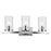 Kichler Crosby 3 Light Linear 8.75" Vanity Light, Chrome/Clear