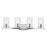 Kichler Crosby 4 Light Linear 8.75" Vanity Light, Chrome/Clear