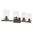 Kichler Crosby 4 Light Linear 8.75" Vanity Light, Olde Bronze/Clear