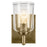 Kichler Shailene 1 Light Bell 8.25" Wall Sconce, Brass/Clear