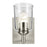 Kichler Shailene 1 Light Bell 8.25" Wall Sconce, Nickel/Clear