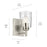 Kichler Shailene 1 Light Bell 8.25" Wall Sconce, Nickel/Clear