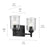 Kichler Shailene 2-Light 8.25in Vanity Light | Traditional Black Steel & Clear Glass | Bathroom & Powder Room Vanity | Max 200W Incan | Model 45573BKCLR
