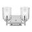 Kichler Shailene 12.5in Wide 2-Light Vanity Light | Traditional Chrome & Clear Glass | Bathroom Vanity & Powder Room | Dimmable | Model 45573CHCLR