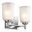 Kichler Shailene 2 Light Wall Mt Bath 2 Arm, Brass/Clear Etched - 45573NBR