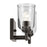 Kichler Shailene 2-Light Linear Vanity Light 12.5in Wide | Olde Bronze Steel & Clear Glass | Bathroom Damp Rated | 100W Incandescent | Model 45573OZCLR
