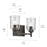 Kichler Shailene 2-Light Linear Vanity Light 12.5in Wide | Olde Bronze Steel & Clear Glass | Bathroom Damp Rated | 100W Incandescent | Model 45573OZCLR