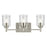 Kichler Shailene 3 Light Linear Vanity Light | Traditional Brushed Nickel & Clear Glass | Bathroom Vanity & Dressing Area Light | 100W | Model 45574NICLR