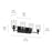 Kichler Shailene 30in 4-Light Linear Vanity Light | Traditional Black Steel & Clear Glass | Bathroom Above-Vanity Light | 100W x 4 | Model 45575BKCLR
