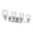 Kichler Shailene 29.75in 4-Light Vanity Light | Traditional Chrome & Clear Glass | Bathroom Vanity Lighting | 400W Incandescent | Model 45575CHCLR