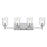 Kichler Shailene 29.75in 4-Light Vanity Light | Traditional Chrome & Clear Glass | Bathroom Vanity Lighting | 400W Incandescent | Model 45575CHCLR