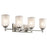 Kichler Shailene 4 Light Wall Mt Bath 4 Arm, Brass/Clear Etched - 45575NBR