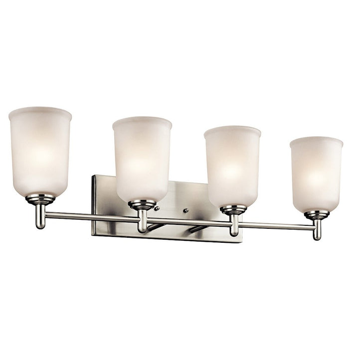 Kichler Shailene 4 Light Wall Mt Bath 4 Arm, Brass/Clear Etched - 45575NBR