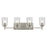 Kichler Shailene 4 Light Linear 8.25in Vanity Light | Traditional Brushed Nickel & Clear Glass | Bathroom & Powder Room Vanity Lighting | Model 45575NICLR