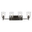 Kichler Shailene 30in Linear Vanity Light | Traditional Olde Bronze & Clear Glass | Bathroom & Powder Room | 4-Light Incandescent | Model 45575OZCLR