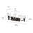 Kichler Shailene 30in Linear Vanity Light | Traditional Olde Bronze & Clear Glass | Bathroom & Powder Room | 4-Light Incandescent | Model 45575OZCLR
