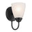 Kichler Jolie 1 Light Wall Sconce, Black/Clear Satin Etched - 45637BK