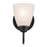 Kichler Jolie 1 Light Wall Sconce, Black/Clear Satin Etched