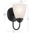 Kichler Jolie 1 Light Wall Sconce, Black/Clear Satin Etched