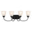 Kichler Jolie 4 Light Bath Light, Black/Satin Etched Cased Opal