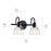 Kichler Avery 15in 2-Light Vanity Light | Industrial Black Steel & Clear Seeded Glass | Bathroom Vanity Light | 75W Each, E26, Dimmable | Model 45972BK
