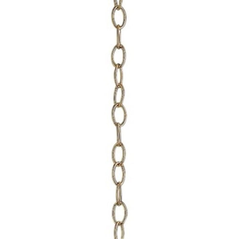 Kichler Accessory Chain 36in | Natural Brass Steel | Ceiling Light Hanging Chain | 36 x 0.25 in | Model 4901NBR