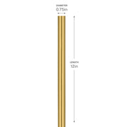 Kichler Accessory 12in Stem | Brushed Gold Steel | Lighting Accessory for Pendants & Chandeliers | D 12 in | Model 4935BG