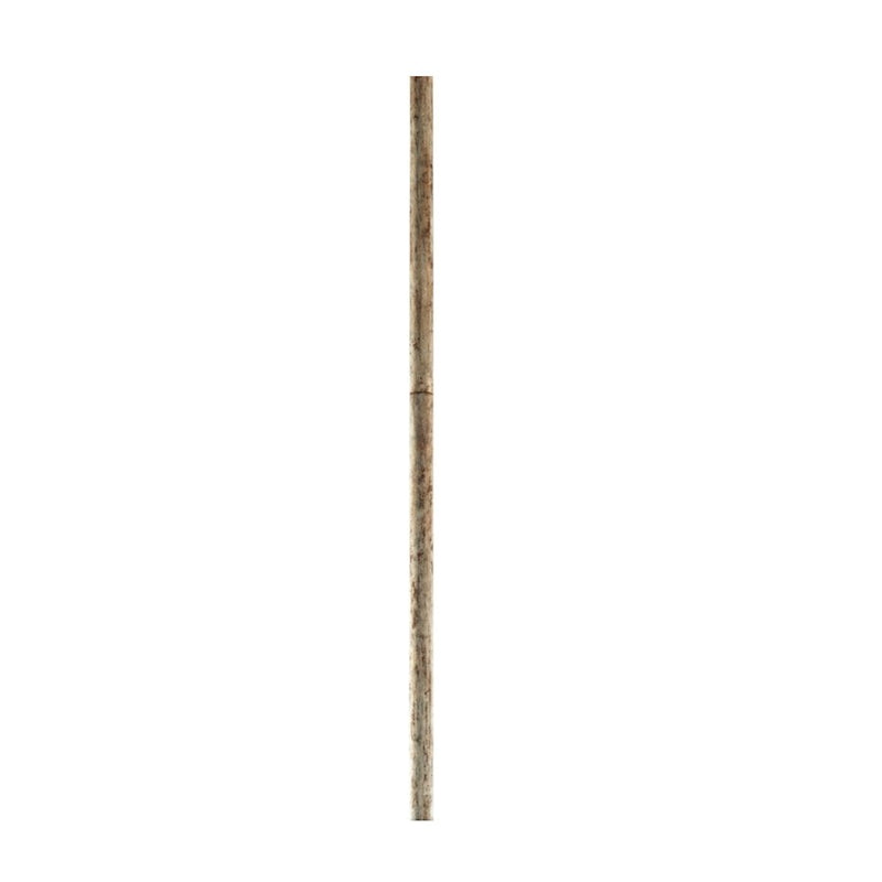 Kichler 12in Ceiling Fan Downrod | Distressed Antique White Steel | Standard Ceiling Fan Accessory | 12 x 0.75 in | Model 4935DAW