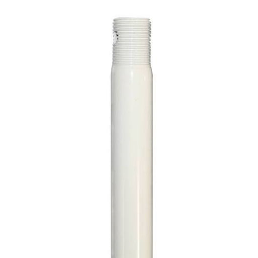 Kichler Accessory 12in Light Stem | White Steel | Pendant Extension & Ceiling Fan Downrod | 12 x 0.63 in | Model 4935WH