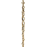 Kichler Accessory 36in Round Decorative Chain | Lacquered Brass Steel | Ceiling Fan Extension | 36 x 0.75 in | Model 4945LBR