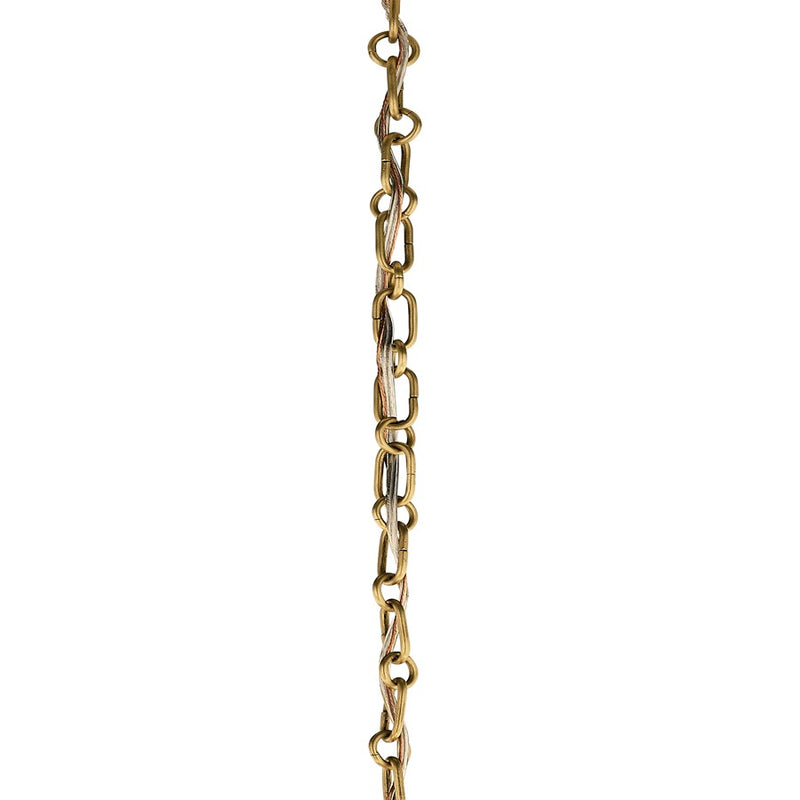 Kichler Accessory 36in Round Decorative Chain | Lacquered Brass Steel | Ceiling Fan Extension | 36 x 0.75 in | Model 4945LBR