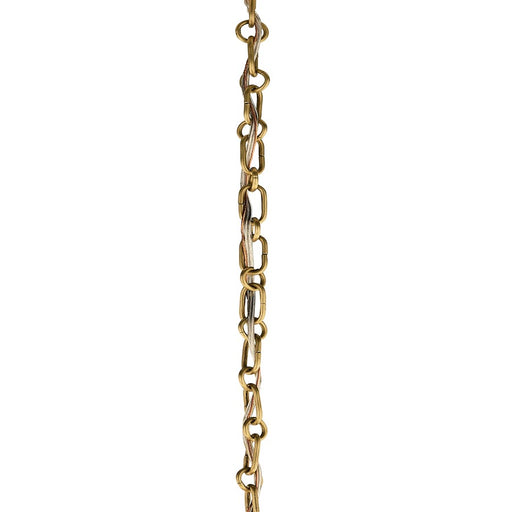 Kichler Accessory 36in Round Decorative Chain | Lacquered Brass Steel | Ceiling Fan Extension | 36 x 0.75 in | Model 4945LBR