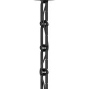 Kichler Accessory 36in Square Decorative Chain | Black Steel | Pendant & Chandelier Extension | 36 in L x 1 in W | Model 4946BK