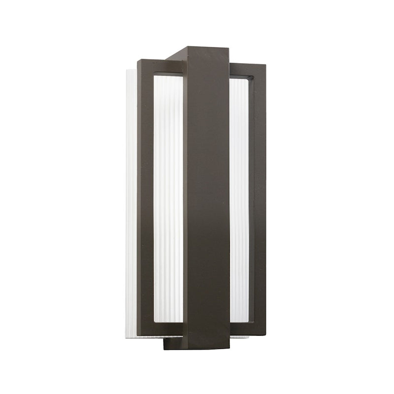 Kichler Sedo 12in 1-Light Outdoor Wall Sconce | Architectural Bronze and Clear Polycarbonate | Entryway & Patio Accent | Model 49492AZ