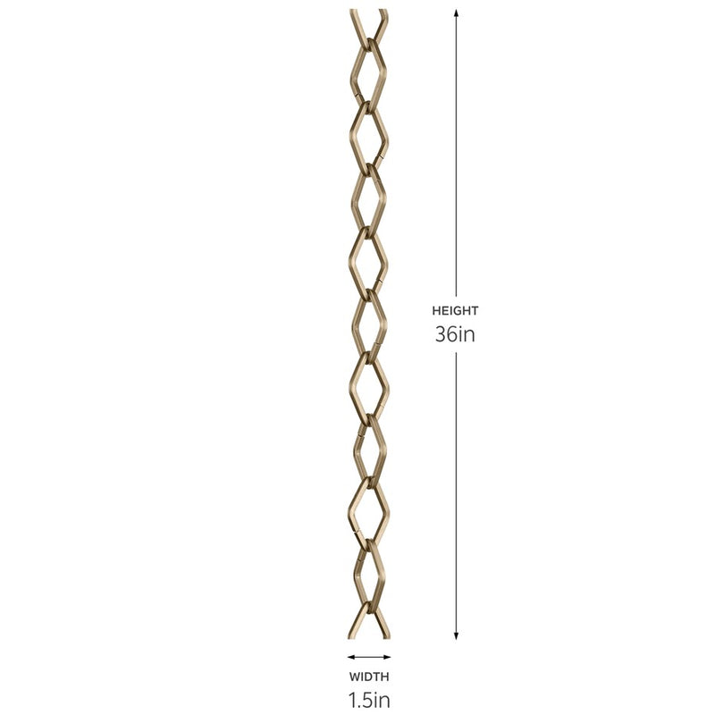Kichler Diamond Chain, Champagne Bronze