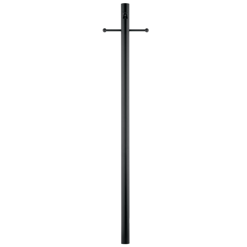 Kichler 3"x84" Direct Burial Ladder Rest Photocell Post, Black