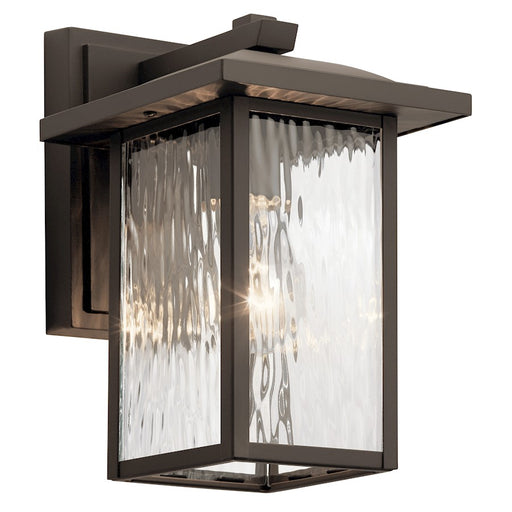 Kichler 1-Light Outdoor Wall Sconce | Transitional Olde Bronze Aluminum | Covered Patio & Entryway | 6.5 x 7.75 x 10.25 in | Model 49924OZ