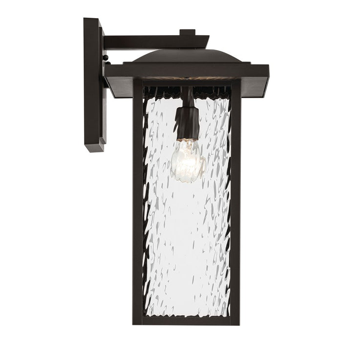 Kichler Capanna 1 Light Outdoor Wall XL, Olde Bronze/Clear Water
