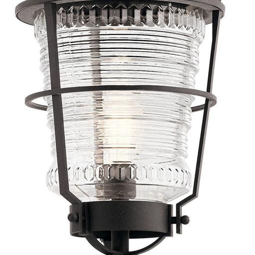 Kichler Chance Harbor 1 Light Outdoor Post Light, Weathered Zinc