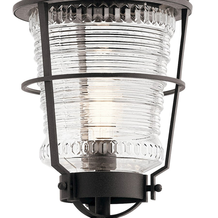 Kichler Chance Harbor 1 Light Outdoor Post Light, Weathered Zinc