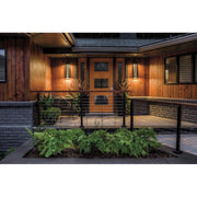 Kichler River Path 23in LED Outdoor Wall Light | Contemporary Textured Black | Entryway & Covered Patio | 6 x 4 x 23 in | Model 49946BKTLED