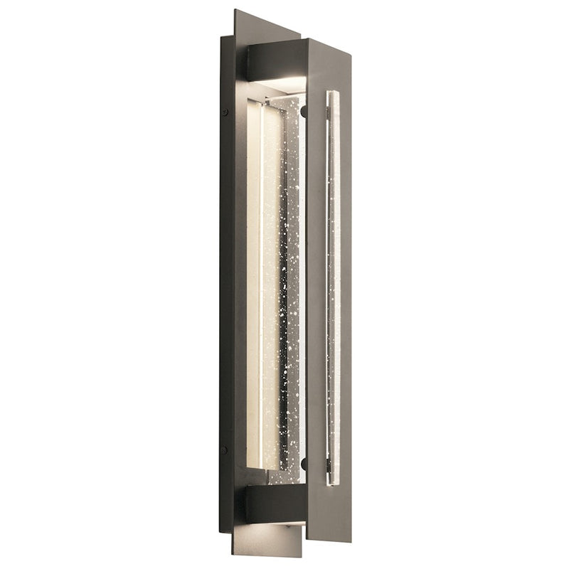 Kichler River Path 23in LED Outdoor Wall Light | Contemporary Olde Bronze | Entryway & Pathway Accent | 5.5 x 23 x 4.5 in | Model 49946OZLED