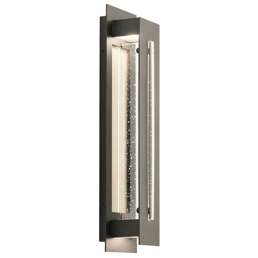 Kichler River Path 23in LED Outdoor Wall Light | Contemporary Olde Bronze | Entryway & Pathway Accent | 5.5 x 23 x 4.5 in | Model 49946OZLED